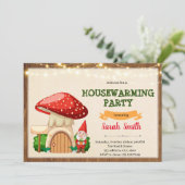 Gnoome uitnodiging tot huisverwarming (Staand voorkant)