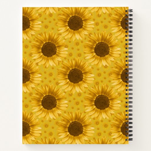 Gnoome zonnebloem notitieboek (Achterkant)