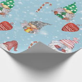 Gnoomharten en snoeprietkerstmis cadeaupapier (Hoek)