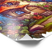 Gnoompaddenstoelen met doorsnee ingang foto afdruk (Hoek)