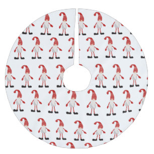 Gnoomrood grijs kerstpatroon kerstboom rok