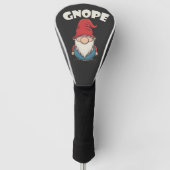 Gnope niet Vandaag Grappig Gnome Lovers Golfheadcover (Voorkant)