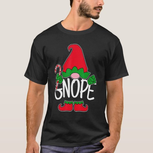 Gnope Tomte Garden Gnome Scandinavian Sweden Nope T-shirt (Voorkant)