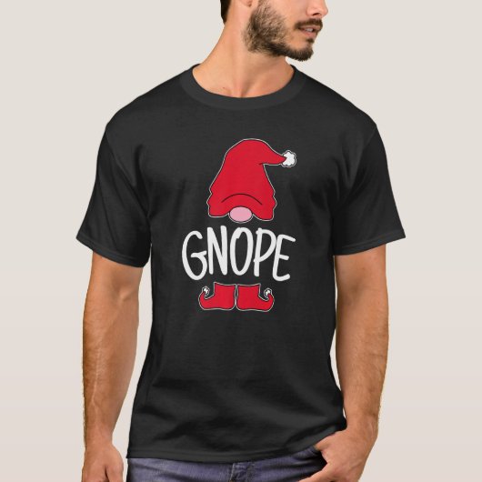 Gnope Tomte Garden Gnome Scandinavian Sweden Nope T-shirt (Voorkant)
