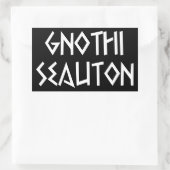 gnothi seauton Erkenne dich selbst Rechthoekige Sticker (Tas)