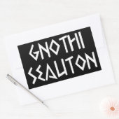 gnothi seauton Erkenne dich selbst Rechthoekige Sticker (Envelop)