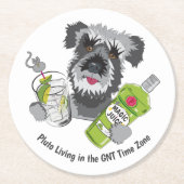 GNT Time Zone Ronde Kartonnen Onderzetter (Voorkant)