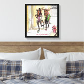 Gnu Age Hipsters Funny Rick London Canvas Print (Insitu (Slaapkamer))