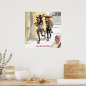 Gnu Age Hipsters Funny Rick London Poster (Keuken)