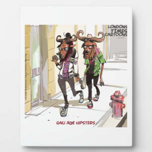 Gnu Age Hipsters Rick London Funny Fotoplaat
