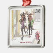 Gnu Age Hipsters Rick London Funny Metalen Ornament (Links)