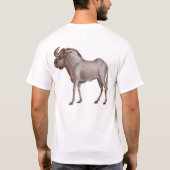 GNU Animal T-Shirt - Wildebeest - voor- en achterz (Achterkant)