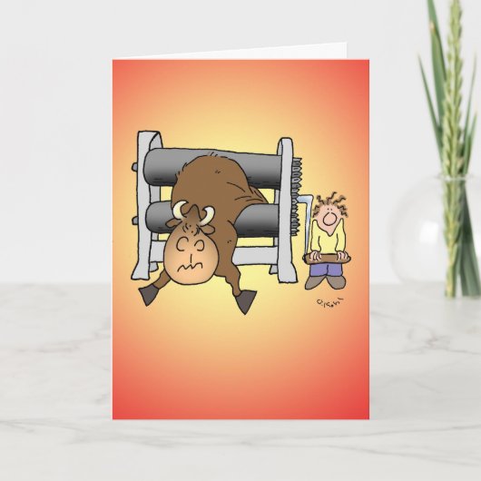 Gnu Feestdagen Kaart (Voorkant)