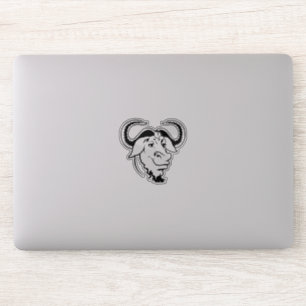GNU-hoofd Sticker