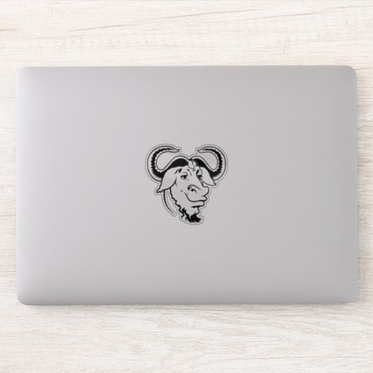 GNU-hoofd Sticker (Computer)