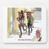 Gnu Leeftijd Hipsters Grappig Muismat (Voorkant)