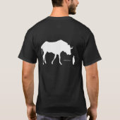 GNU/Linux Black T-shirt (Achterkant)