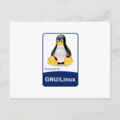 GNU/Linux Briefkaart (Voorkant)