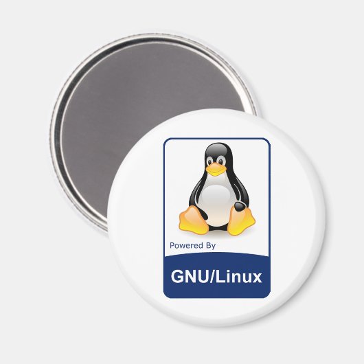 GNU/Linux Magneet (Voorkant / Achterkant)