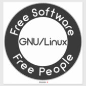 GNU/Linux Sticker (Vel)