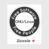 GNU/Linux Sticker (Vel)