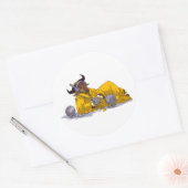 GNU Luisteren naar Muziek Vrije Software Sticker (Envelop)