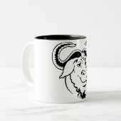 GNU Mug Tweekleurige Koffiemok (Voorkant links)