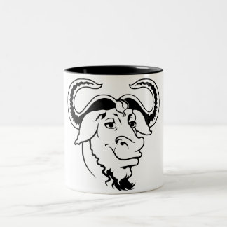 GNU Mug Tweekleurige Koffiemok