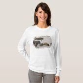 Gnu springt in de Mara-rivier T-shirt (Voorkant volledig)