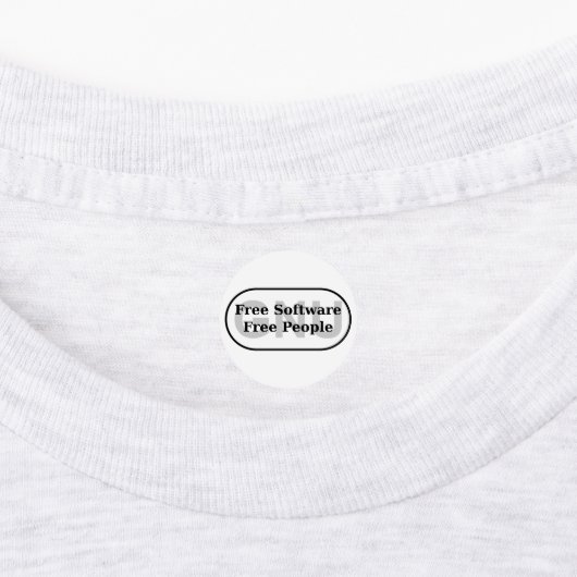 GNU - vrije software - vrije mensen Labels (Aangebracht)