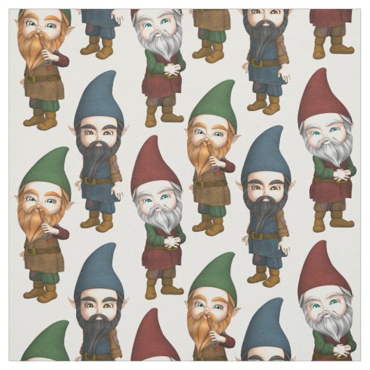 Gnummy Gnomes Pattern Stof (Swatch)