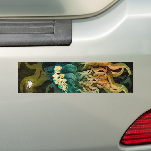 Gnums World Bumpersticker (Op auto)