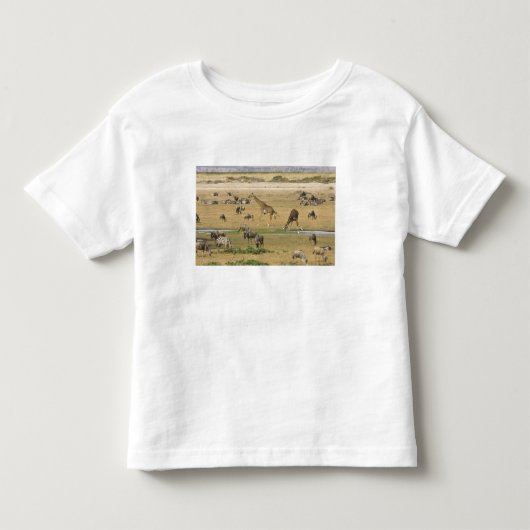 Gnu's, zebra's en giraffen kinder shirts (Voorkant)