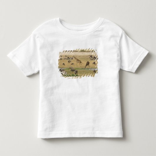 Gnu's, zebra's en giraffen kinder shirts (Voorkant)