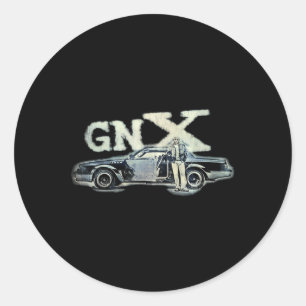 GNX gebruikt je hart en niet je ogen Ronde Sticker
