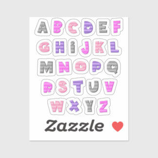 Go a little batty for this adorable alphabet sticker