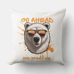 Go Ahead and Spray Me – Beer in een zonnebril Kussen