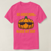Go Ahead Punkin Make My Day Funny Pumpkin Quote T-shirt (Design voorkant)