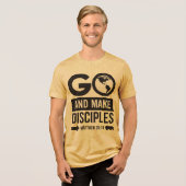 Go And Make Disciples Tri-Blend Shirt (Voorkant volledig)