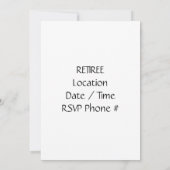 **GO APE** INVITATIE VAN GEZINSEERDE AFTREK KAART (Achterkant)