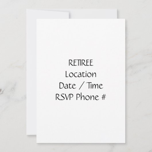 **GO APE** INVITATIE VAN GEZINSEERDE AFTREK KAART (Achterkant)