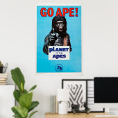 Go Ape Planet Retro de film van Apes of Poster (Thuiskantoor)