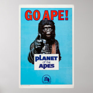 Go Ape Planet Retro de film van Apes of Poster