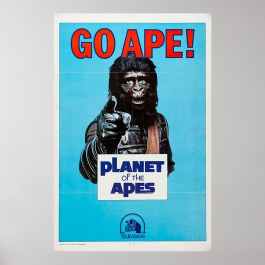 Go Ape Planet Retro de film van Apes of Poster (Voorkant)