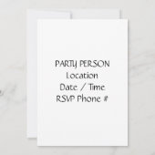 **GO APE** VERJAARDAG UITNODIGING (Achterkant)