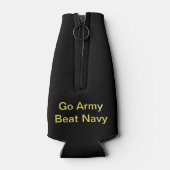 Go Army Beat Navy Beer Bottle Cozy Flesjeskoeler (Achterkant)