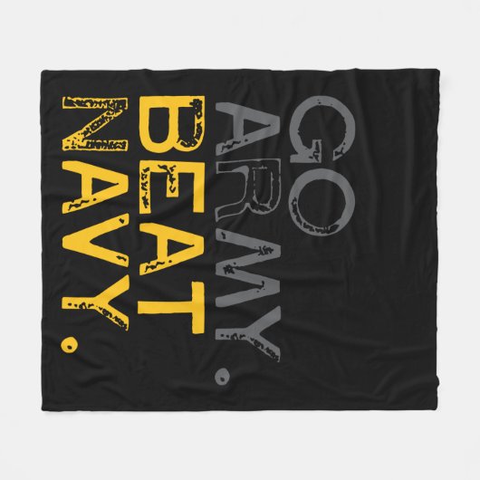 Go Army versloeg Navy Fleece Deken (Voorkant (Horizontaal))