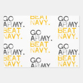 Go Army versloeg Navy Inpakpapier Vel (Voorkant 3)