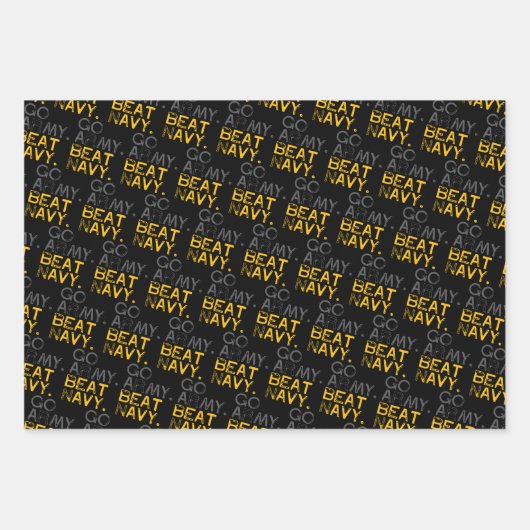 Go Army versloeg Navy Inpakpapier Vel (Voorkant 2)