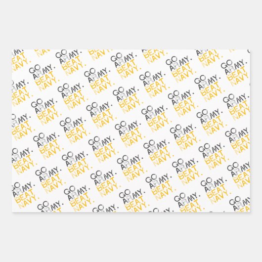 Go Army versloeg Navy Inpakpapier Vel (Voorkant)